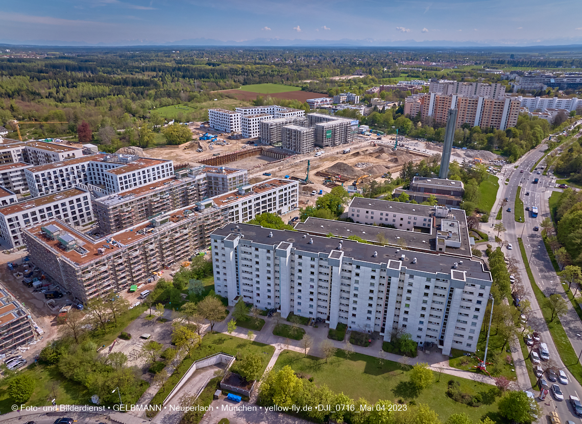04.05.2023 - Luftbilder vom Alexisqaurtier und Pandion Verde in Neuperlach 04.05.2023 - Luftbilder vom Alexisqaurtier und Pandion Verde in Neuperlach